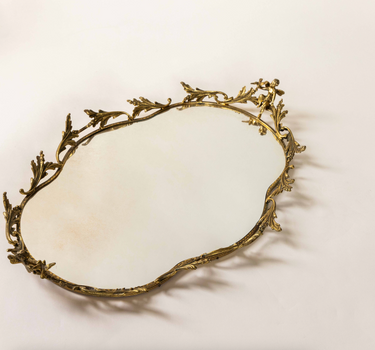 Art Nouveau Mirrored Serving Tray, Early 1900s