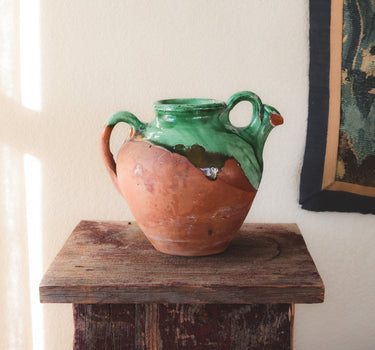 Spanish Glazed Water Botijo (botijo de agua), c. 1900