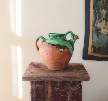 Spanish Glazed Water Botijo (botijo de agua), c. 1900