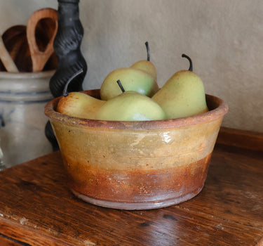 Small Antique French Provençal Tian Bowl, c. 1870–1900