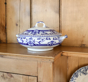 Antique English Zeeland Ironstone Tureen, c. 1900–1925