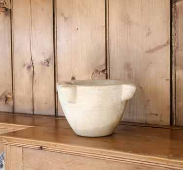 Antique French Marble Mortar, 19th Century