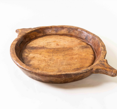Antique Wooden Dough Grain Kneading Bowl, Early 20th Century