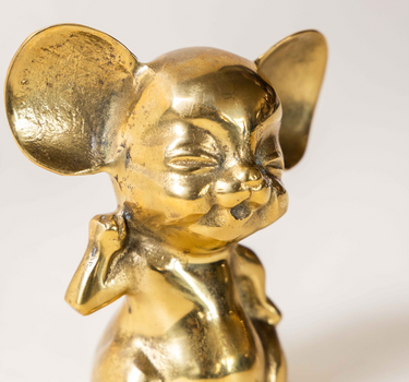 Mid-Century Brass Mouse