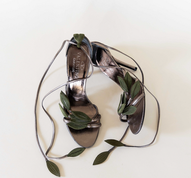 Valentino Garavani Bamboo Sandal Leaf Heel IT 37