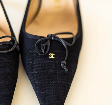 Chanel Quilted Kitten Heel Mules IT 38.5