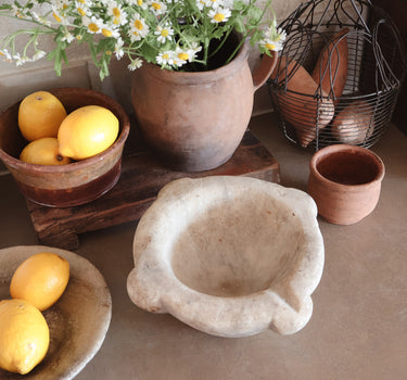 Mediterranean Stone Kitchen Mortar, Spain, c. 1880–1920